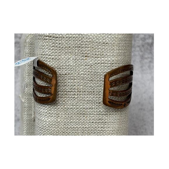 Vintage Bell Trading Post Solid Copper Butterfly Cuff Bracelet #63860 - Picture 4 of 6